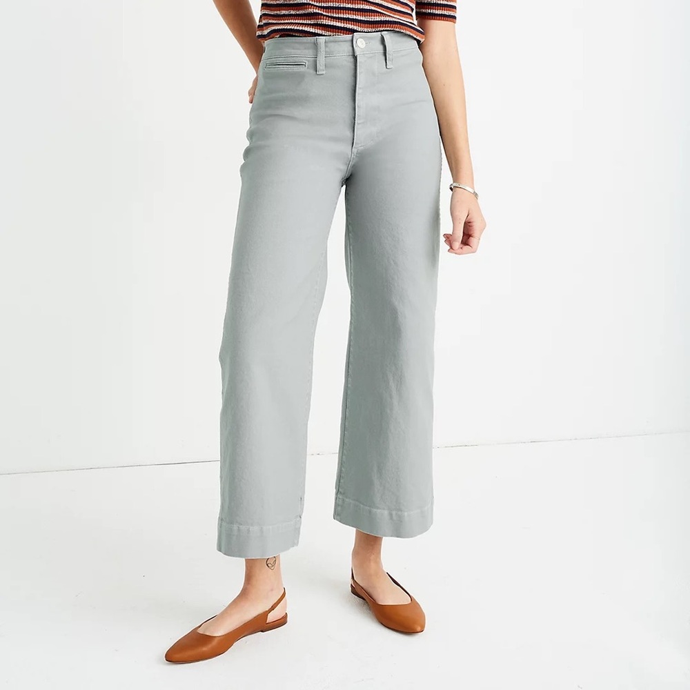Madewell slim Emmett wide leg pants